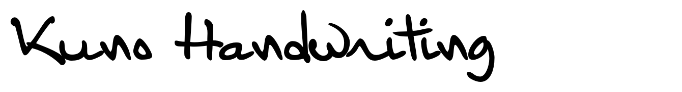 Kuno Handwriting